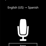 Windows Phone app Translator