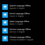 Windows Phone app Translator