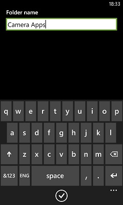 App Folder for Windows Phone