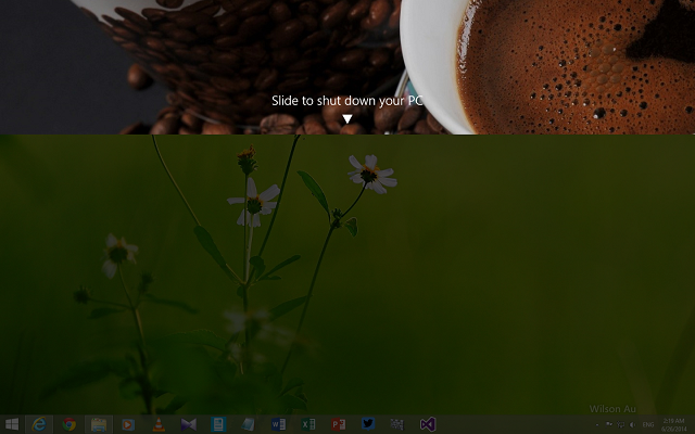 Slide To Shutdown in Windows 8